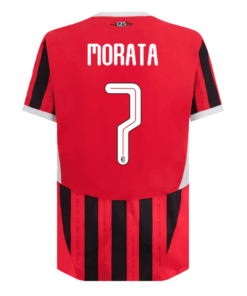 AC Milan MORATA #7 Home Jersey Authentic 2024/25 - UCL Edition - Image 3