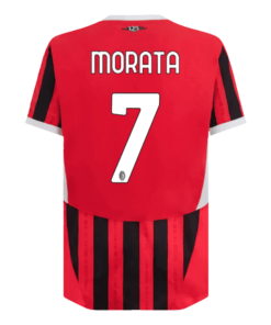 AC Milan MORATA #7 Home Jersey Authentic 2024/25 - Image 3