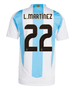 Argentina L.MARTÍNEZ #22 Home Jersey Authentic 2024 - Image 3